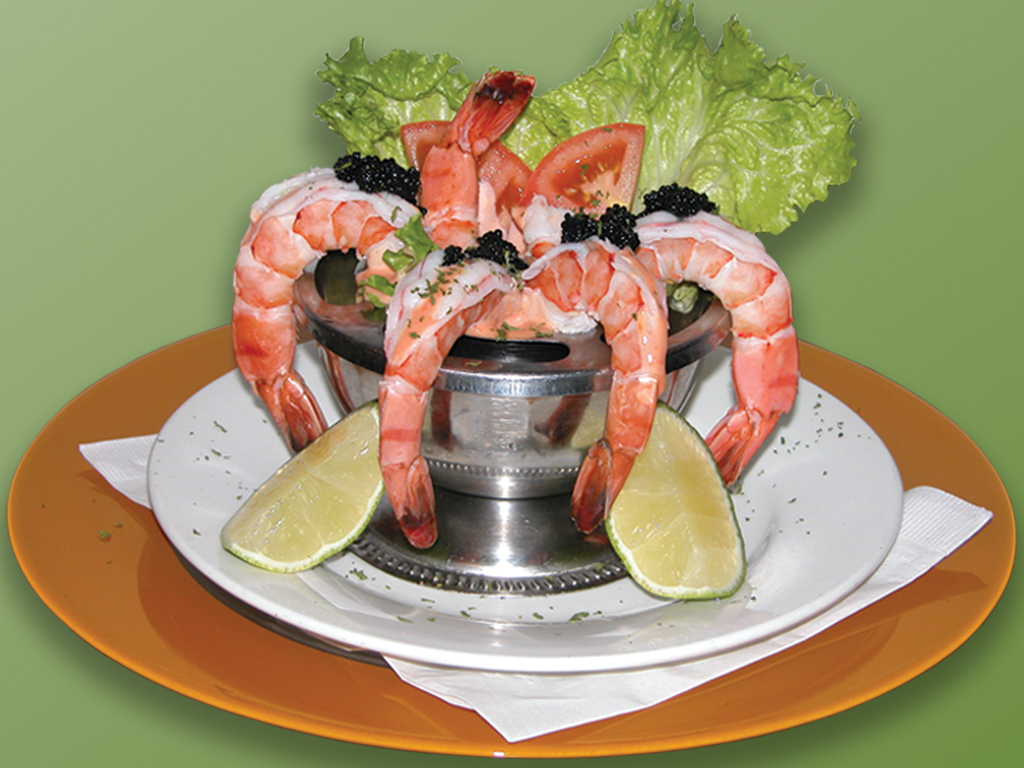 Order 4. Coctel de Langostinos con Caviar food online from Cositas Ricas Corp store, Queens on bringmethat.com