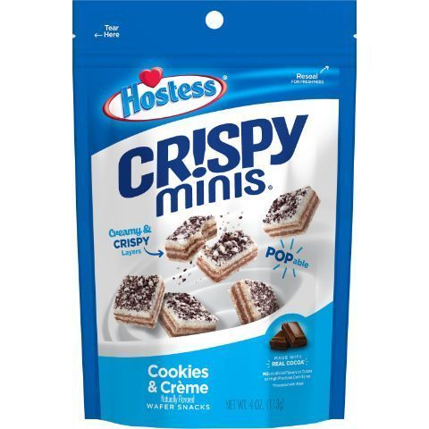 Order Hostess Crispy Mini Cookies & Crème 4oz food online from 7-Eleven store, Natick on bringmethat.com