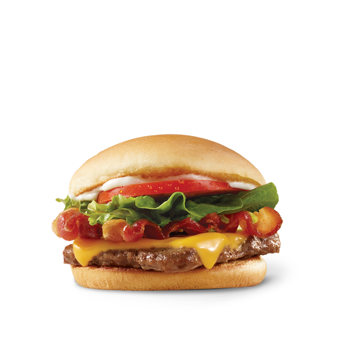 Order Jr. Bacon Cheeseburger food online from Wendy's store, Wantagh on bringmethat.com