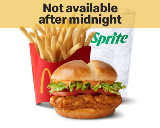 Order Spicy Deluxe Crispy Chicken Sandwich Meal food online from McDonald's store, Saint Paul on bringmethat.com