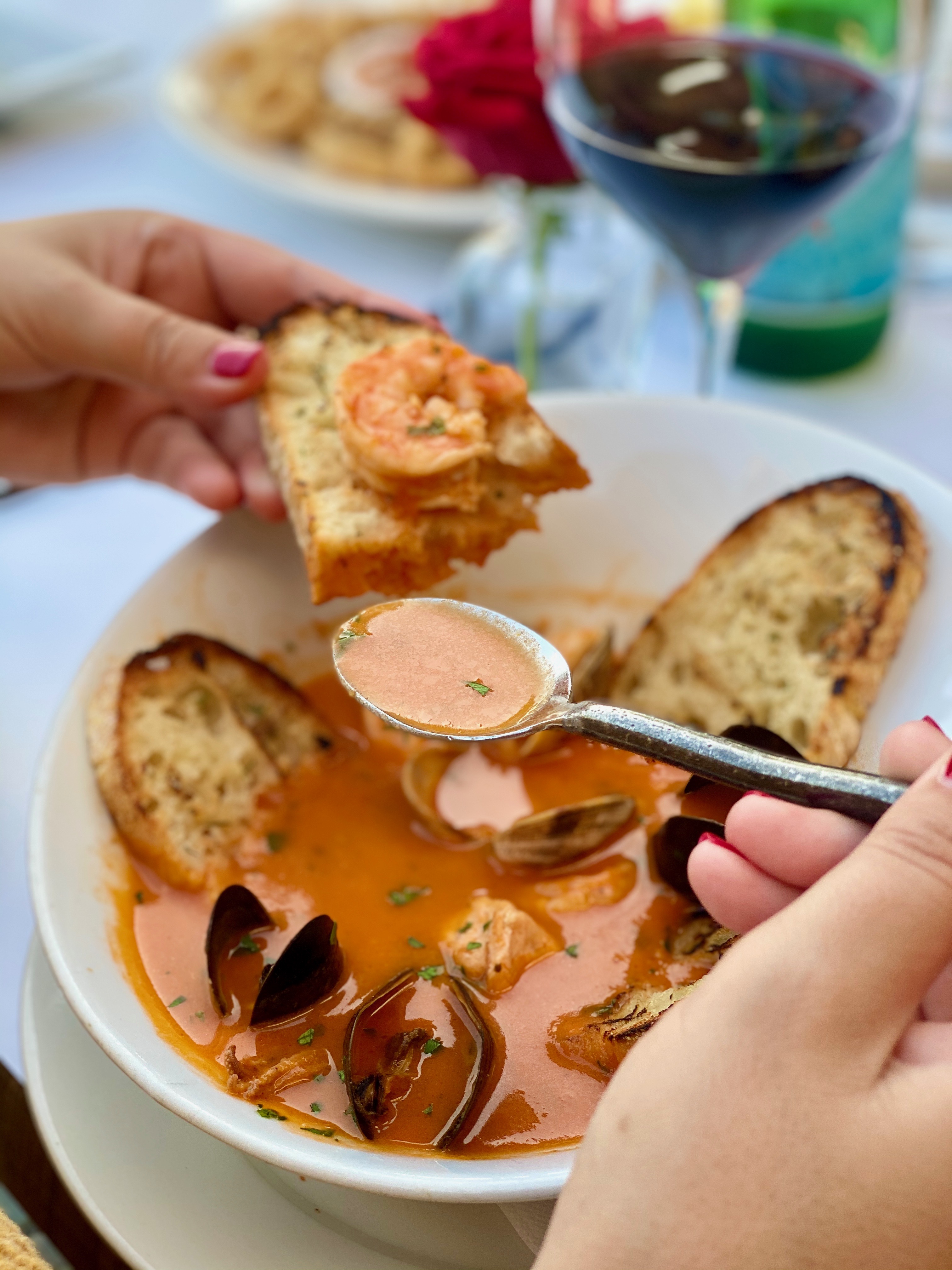 Order Cioppinoe E Crostini food online from Tramonto Bistro store, Malibu on bringmethat.com