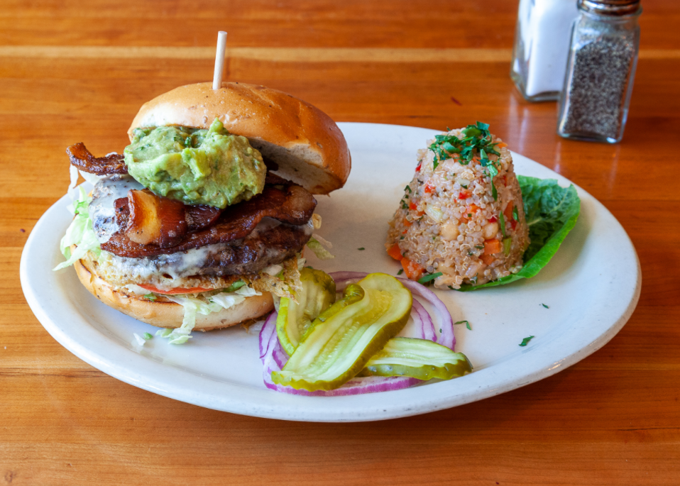 Order California Avenue Burger food online from Elliott Bay Brewhouse & Pub store, Burien on bringmethat.com