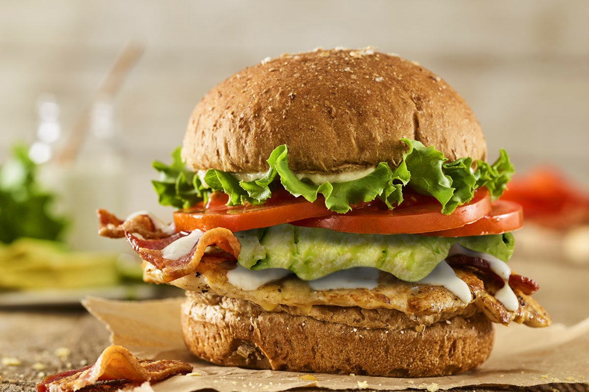 Order AVOCADO BACON CLUB GRILLED CHICKEN SANDWICH food online from Smashburger store, Wantagh on bringmethat.com