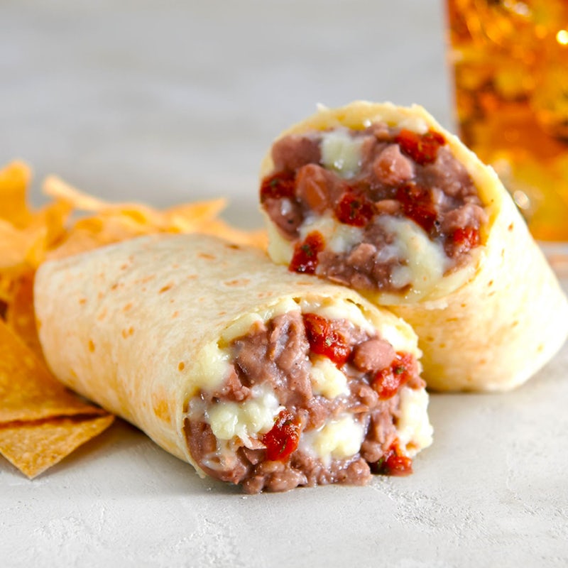 Order Bean & Cheese Burrito food online from Rubio's store, Chandler on bringmethat.com