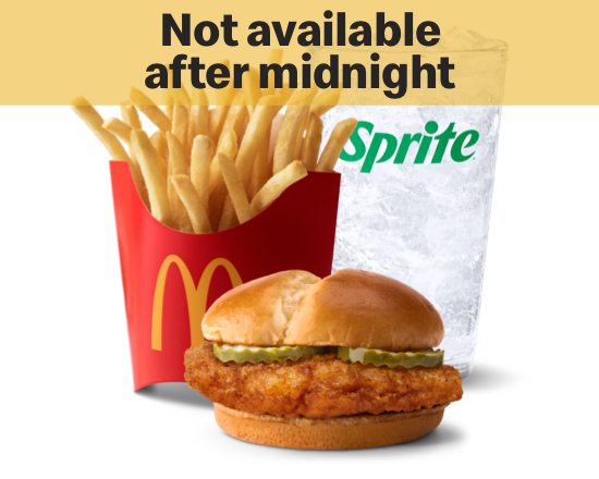 Order Crispy Chicken Sandwich Meal food online from Mcdonald store, Des Moines on bringmethat.com