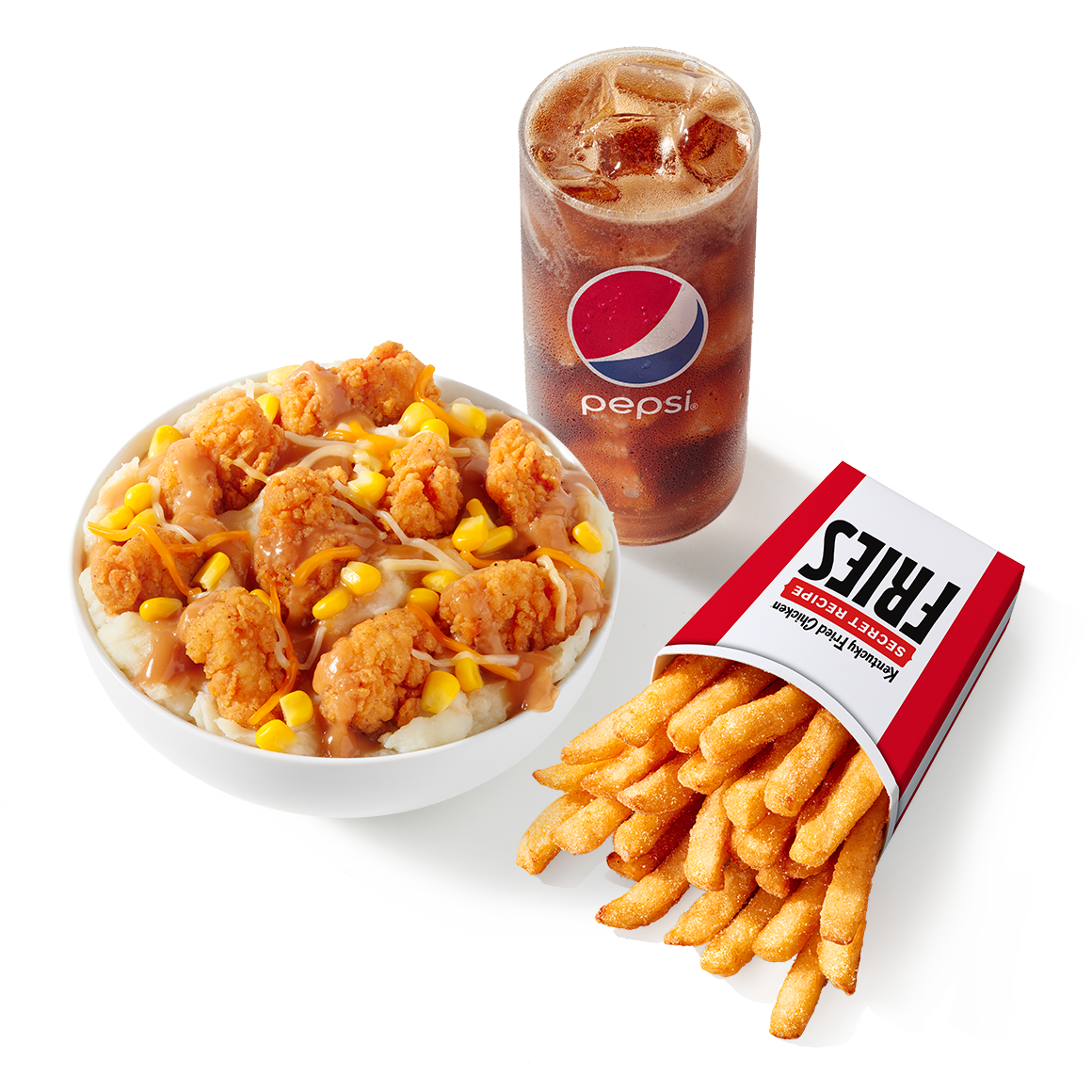 Order Famous Bowl Meal food online from KFC store, Burleson on bringmethat.com