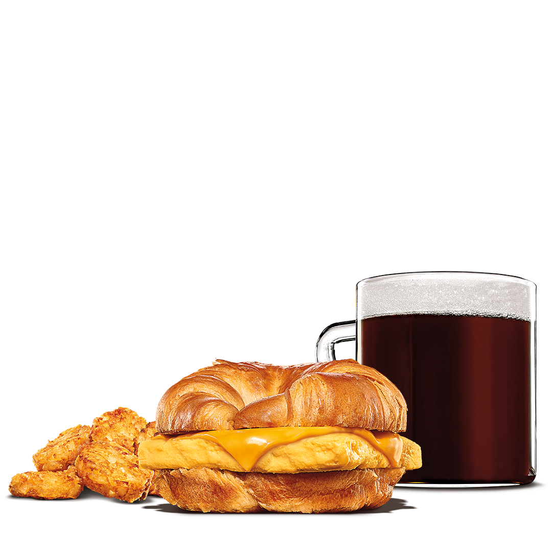 Order Egg & Cheese Croissan'wich Meal food online from Burger King store, Pittsburgh on bringmethat.com