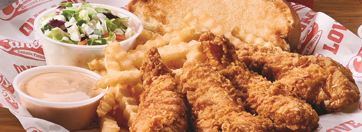 Order The Box Combo food online from Raising Cane's Chicken Fingers store, Anchorage on bringmethat.com