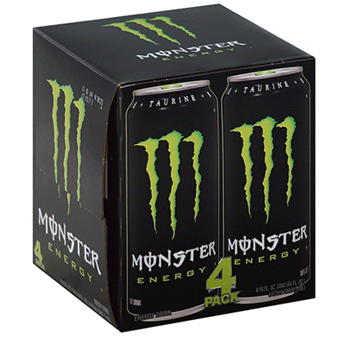 Order Monster Energy 4 Pack 16oz food online from 7-Eleven store, Wakefield on bringmethat.com