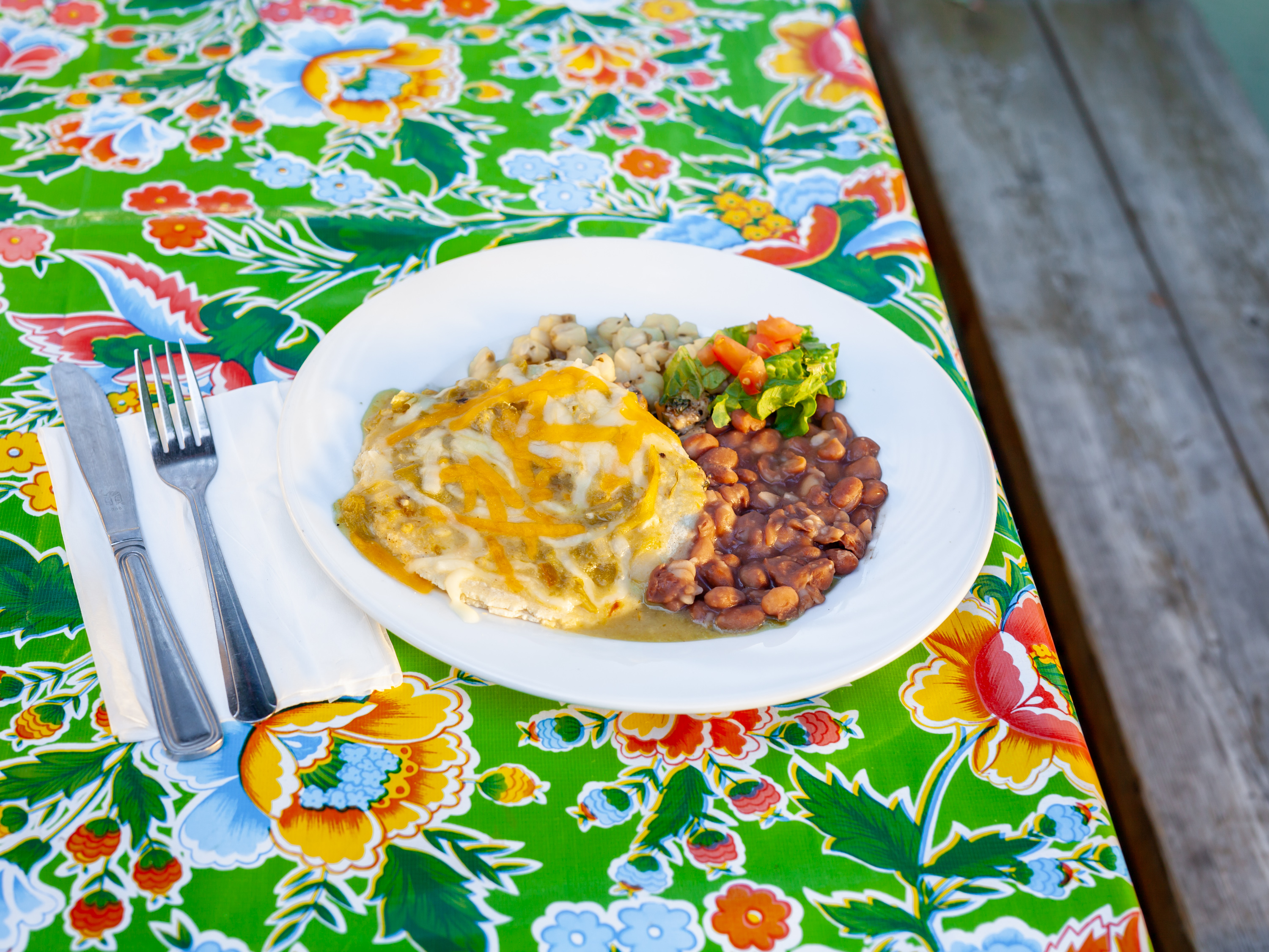 Order Enchiladas food online from La Panza Cafe store, Portland on bringmethat.com
