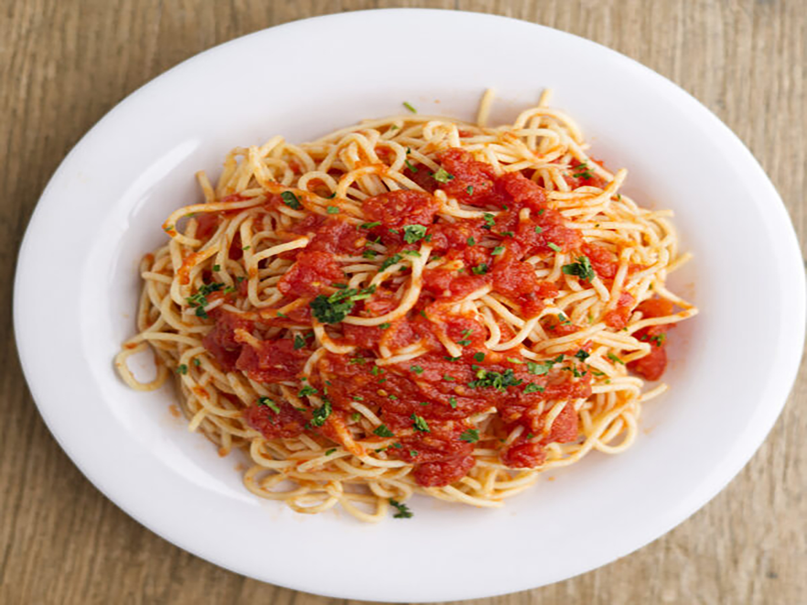 Order Spaghetti Marinara food online from Buccaneer Pizza store, Santa Ana on bringmethat.com