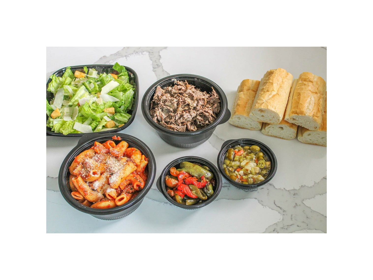 Order Beef & Rigatoni (5 Pack) food online from Buona Beef store, Bolingbrook on bringmethat.com