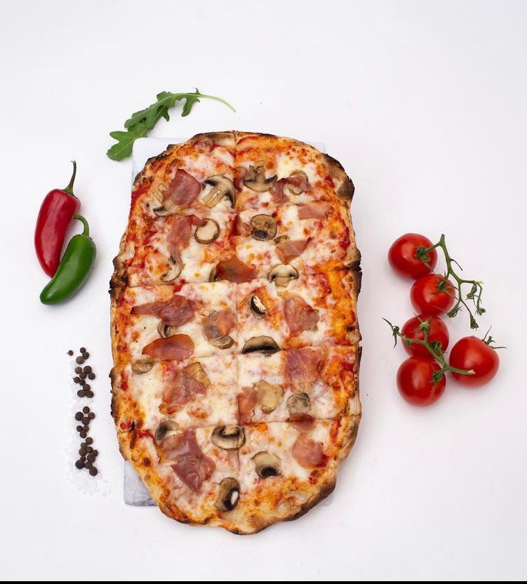 Order Ham and Mush Pinsa  food online from Pinsa Pasta Point store, Glendale on bringmethat.com