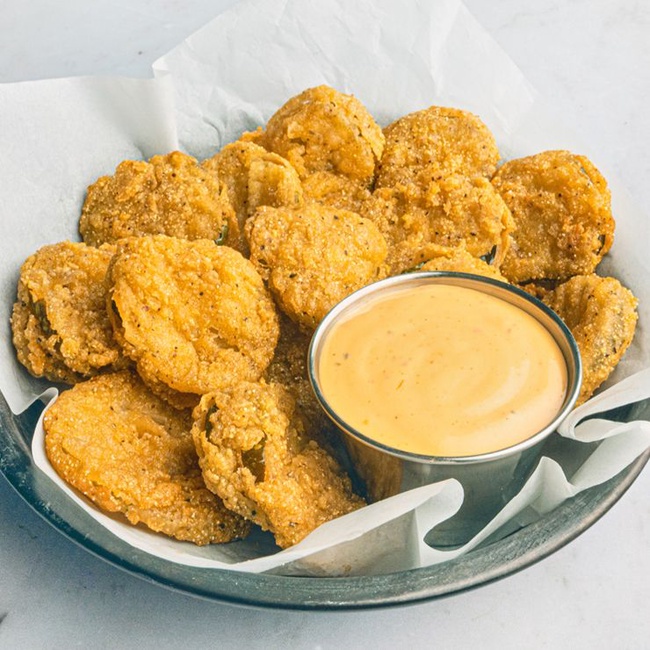 Order Fried Pickles food online from Hurricane Grill & Wings store, Syosset on bringmethat.com