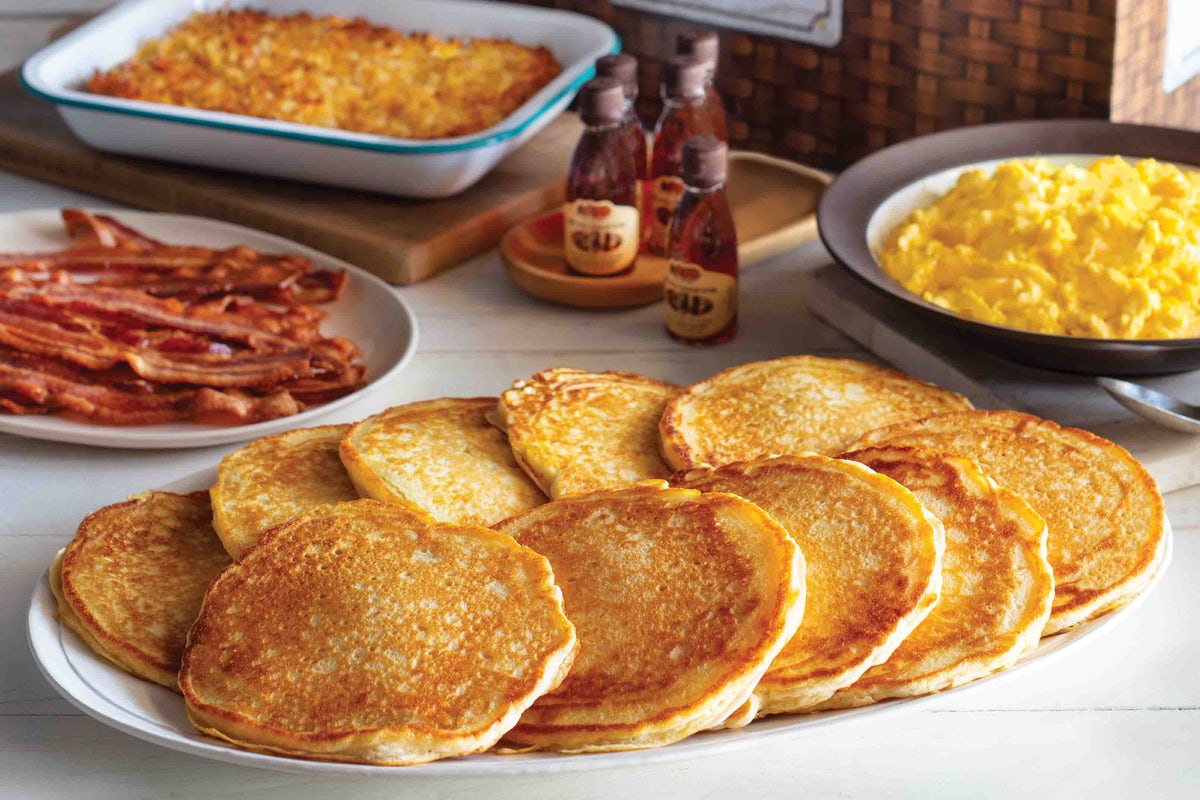 Order All-Day Pancake Breakfast Family Meal Basket food online from Cracker Barrel store, Rochester on bringmethat.com