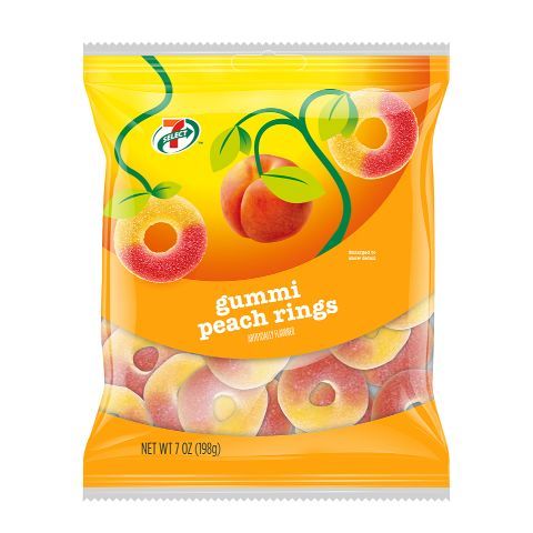 Order 7-Select Peach Rings 7oz food online from 7-Eleven store, Aurora on bringmethat.com