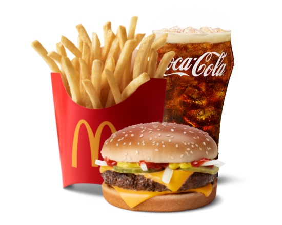 Order Quarter Pounder with Cheese Meal food online from McDonald's store, Saint Paul on bringmethat.com