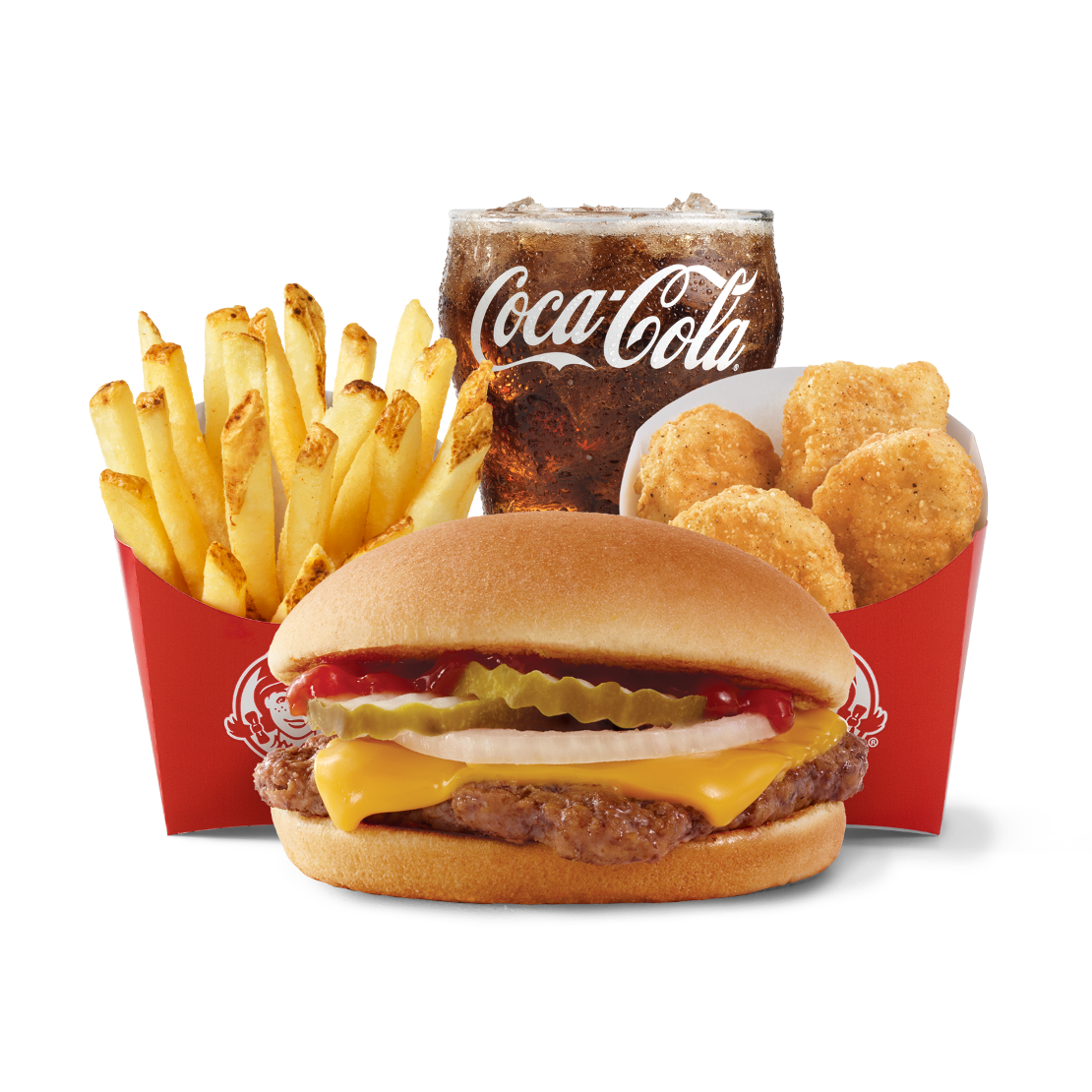 Order Jr. Cheeseburger – 4 for $4 Meal  food online from Wendy's store, New Bern on bringmethat.com