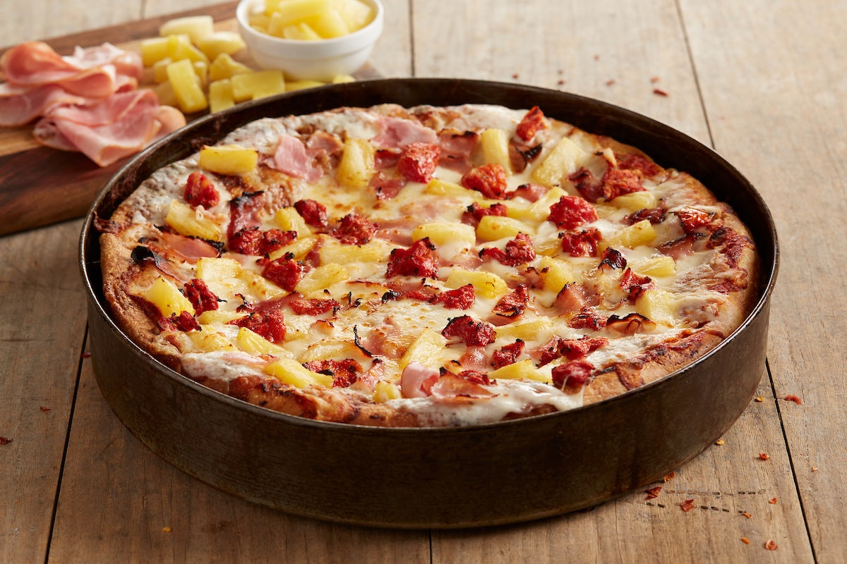 Order Sweet Pig® Pizza - Mini food online from BJ's Restaurant & Brewhouse store, Waco on bringmethat.com