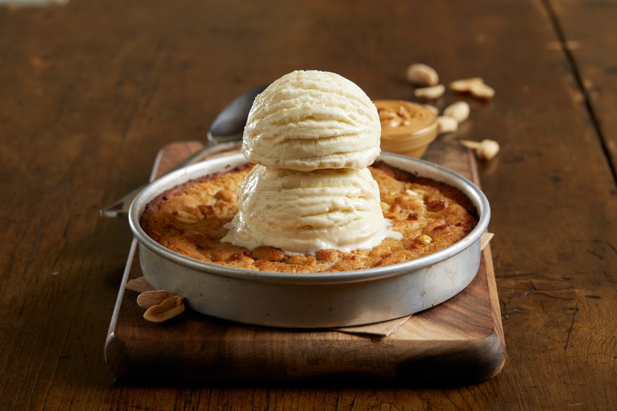 Order Peanut Butter Pizookie® food online from BJ's Restaurant & Brewhouse store, Waco on bringmethat.com
