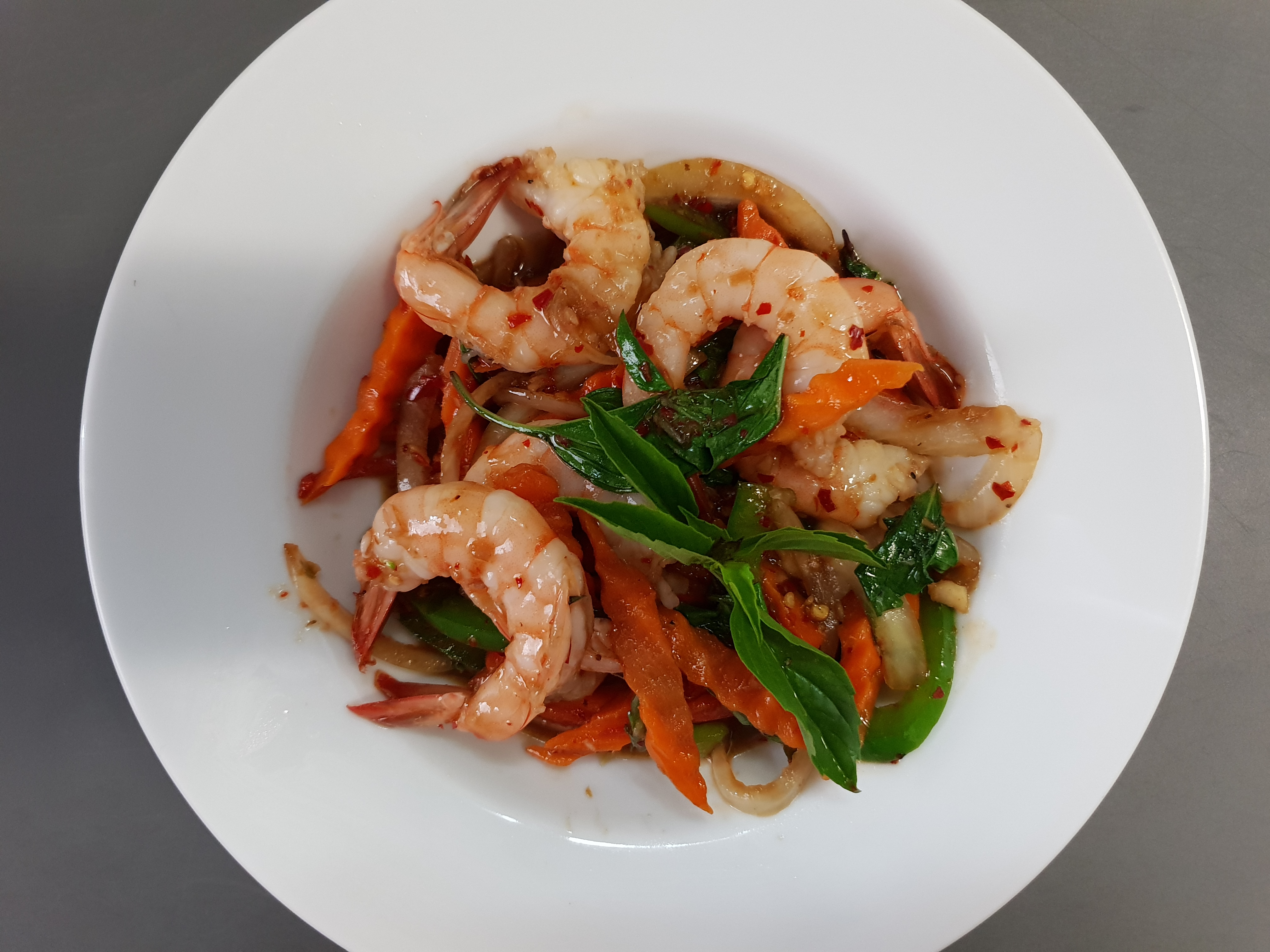 Order Ka Prow (Spicy Basil) food online from R Haan Thai store, Los Angeles on bringmethat.com