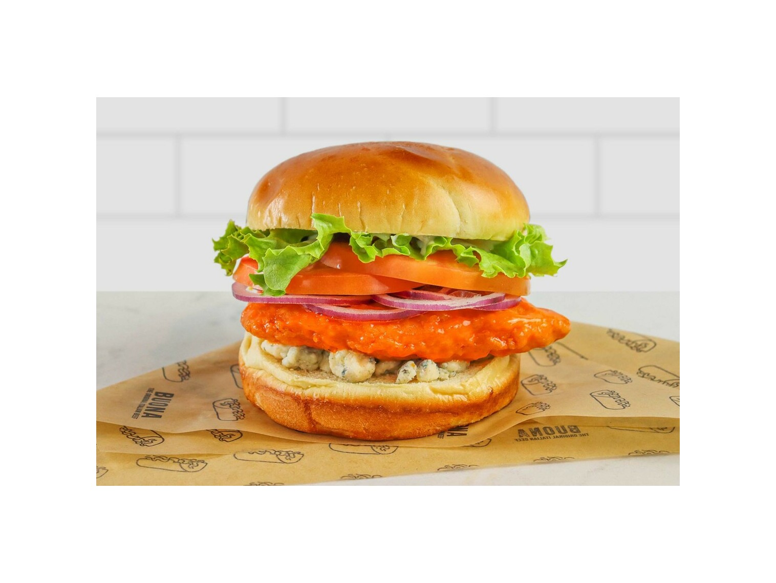 Order Buffalo Chicken Sandwich food online from Buona Beef store, Bolingbrook on bringmethat.com