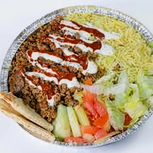 Lamb Over Rice Plate from Roma Pizza
