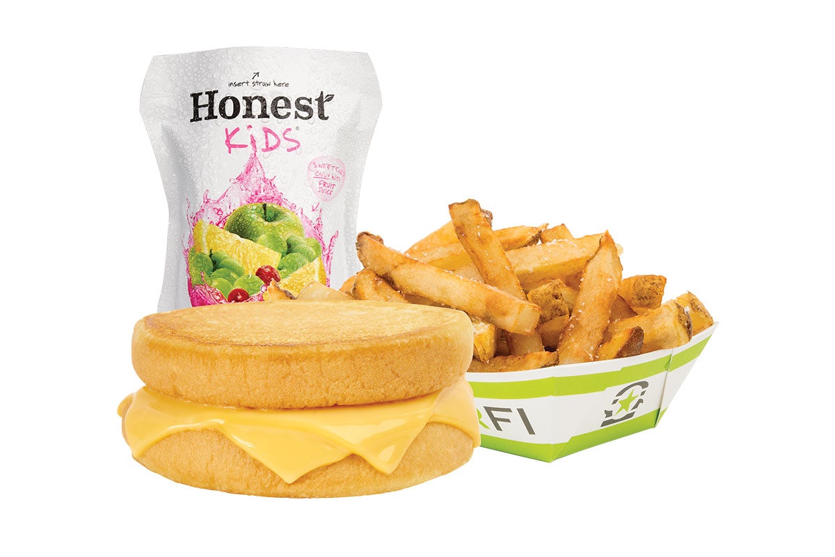 Order KIDS GRILLED CHEESE MEAL food online from BurgerFi store, Latham on bringmethat.com