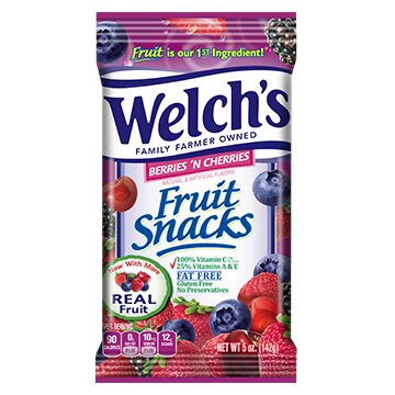 Order Welchs Fruit Snacks Berries N' Cherries 5oz food online from Sheetz store, Goldsboro on bringmethat.com