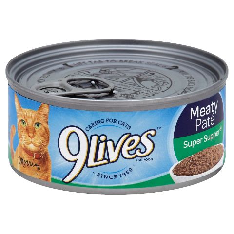 Order 9Lives Meaty Paté Super Supper Cat Food 5.5oz food online from 7-Eleven store, Charlotte on bringmethat.com