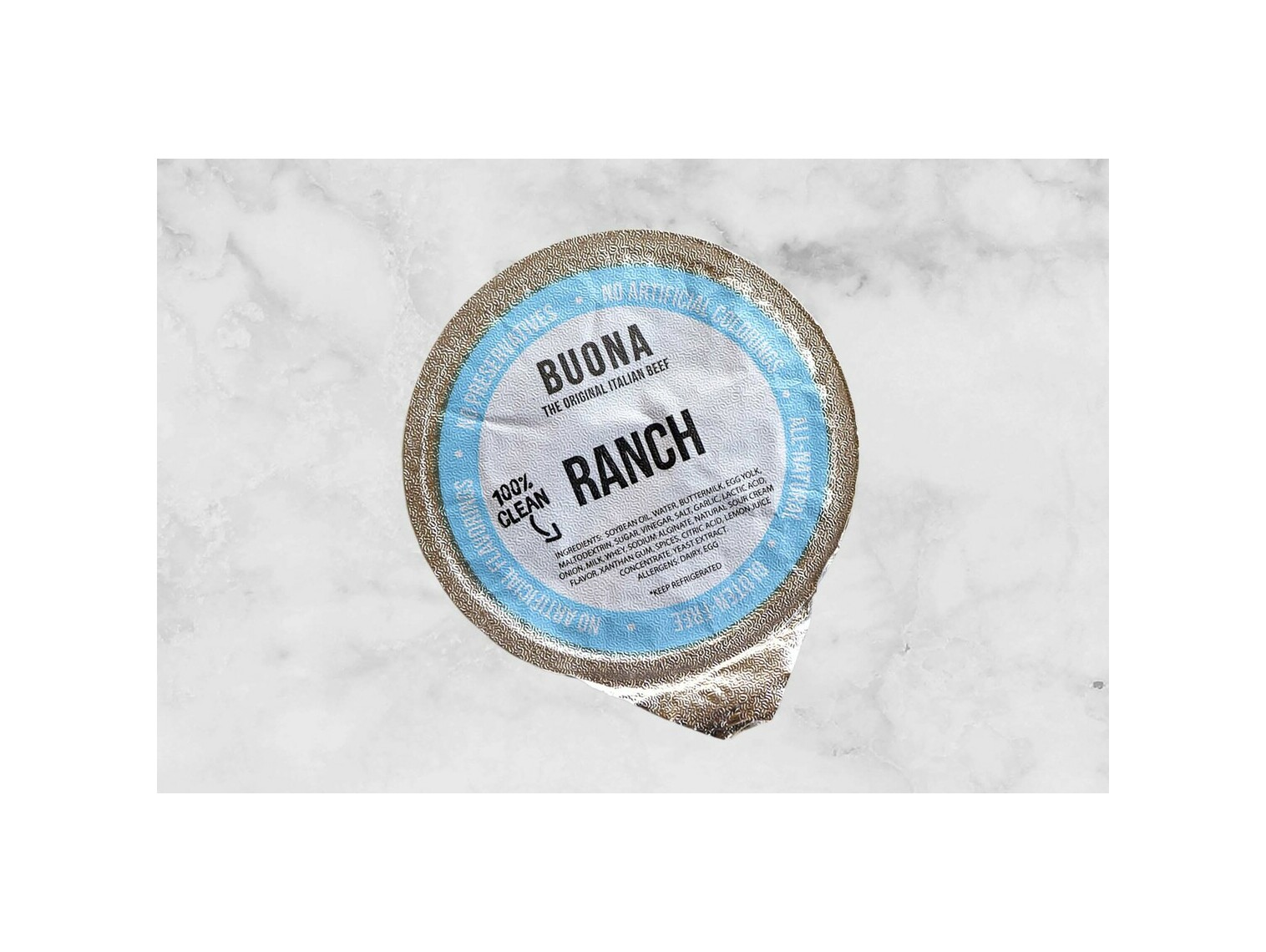 Order Side Ranch Dressing food online from Buona Beef store, Bolingbrook on bringmethat.com