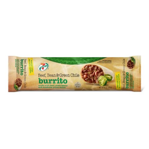 Order 7-Select Green Chili, Beef & Bean Burrito 10oz food online from 7-Eleven store, Arlington on bringmethat.com