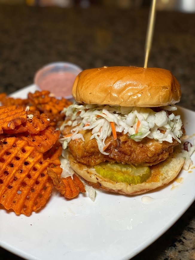 Order Nashville Hot Chicken Sandwich food online from Berry Fresh Cafe store, Jupiter on bringmethat.com