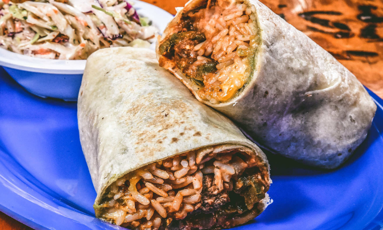 Carne Asada Burrito from Cabo Fish Taco Baja Seagrill