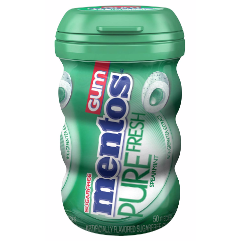 Order Mentos Pure Fresh Spearmint Gum 50oz food online from 7-Eleven store, Wakefield on bringmethat.com