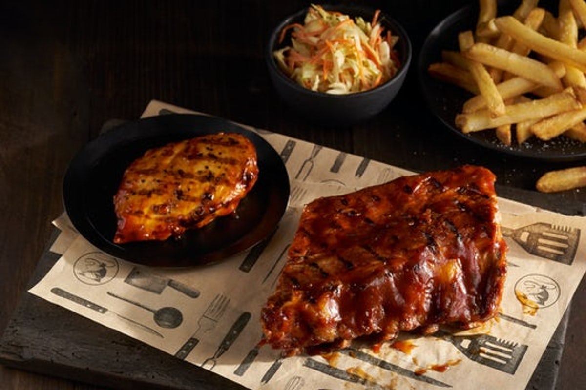 Order BBQ Chicken & Ribs food online from Black Angus Steakhouse store, Mesa on bringmethat.com
