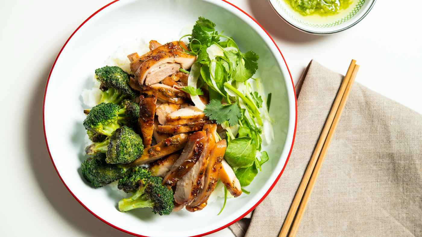 Order Soy Roasted Chicken Bowl food online from Milu store, New York on bringmethat.com