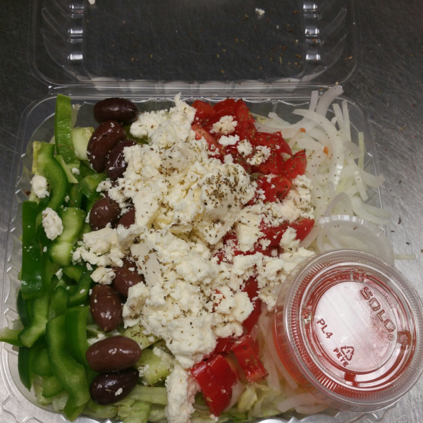 Order Greek Salad food online from Vicki's Cold Cuts store, Crum Lynne on bringmethat.com