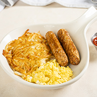 Order Kids Scrambled Egg and Bacon food online from Hof Hut store, Long Beach on bringmethat.com