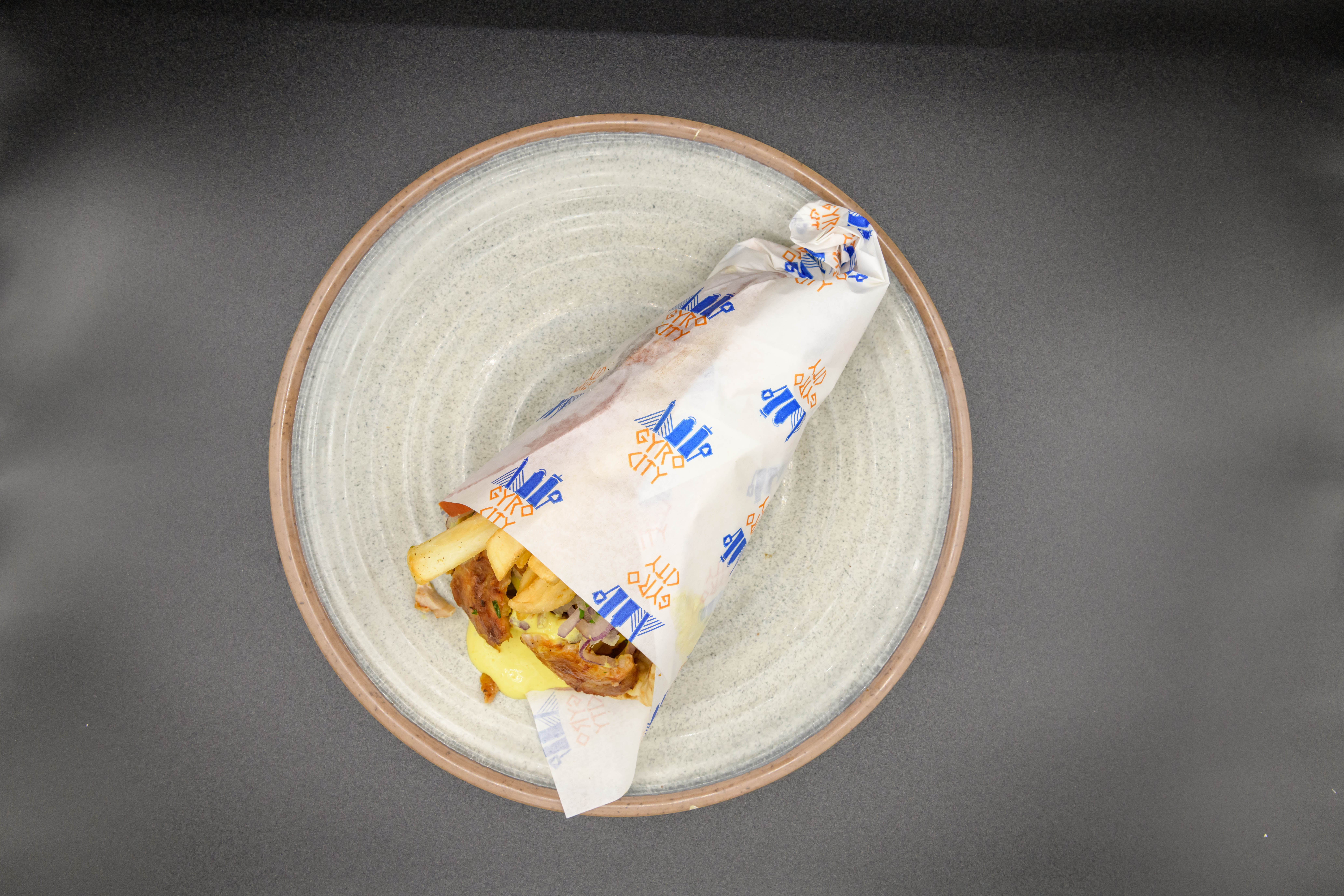 Order Pork Souvlaki Pita food online from Gyro City store, Brighton on bringmethat.com
