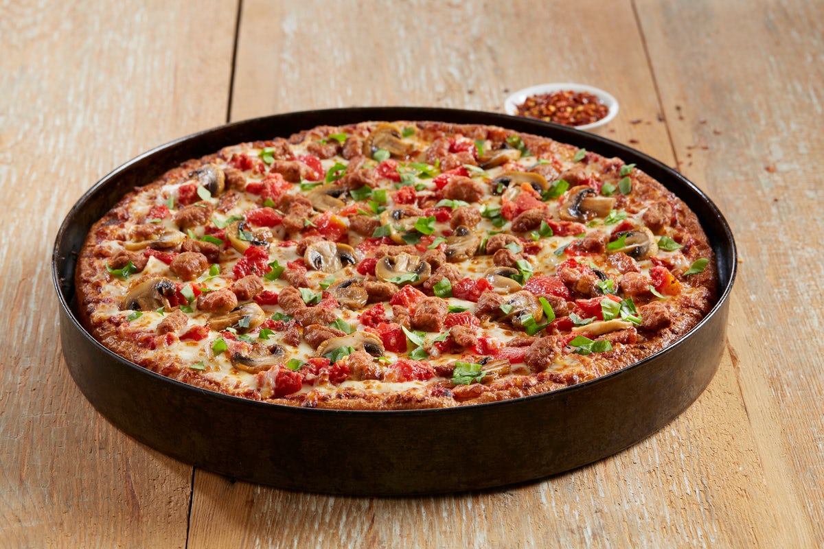 Order Build Your Own Pizza - Mini food online from BJ's Restaurant & Brewhouse store, Waco on bringmethat.com