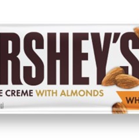 Order Hershey White Crème Almonds King Size 2.6oz food online from 7-Eleven store, Aurora on bringmethat.com