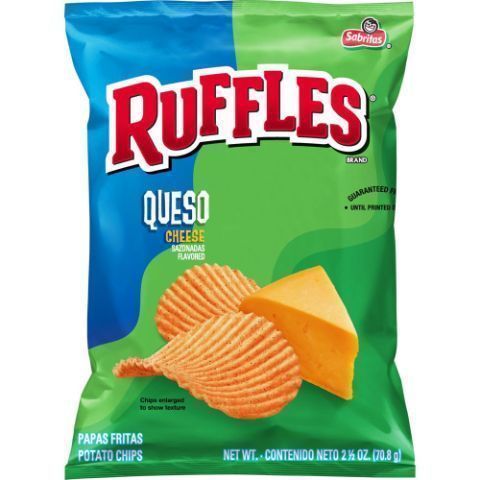 Order Ruffles  Potato Chips Queso 2.5oz food online from 7-Eleven store, Wakefield on bringmethat.com