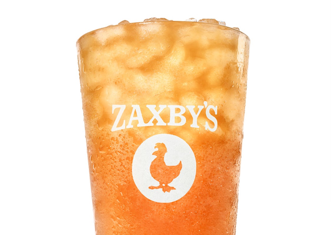 Order Handcrafted Peach Sweet Tea food online from Zaxbys store, Orem on bringmethat.com