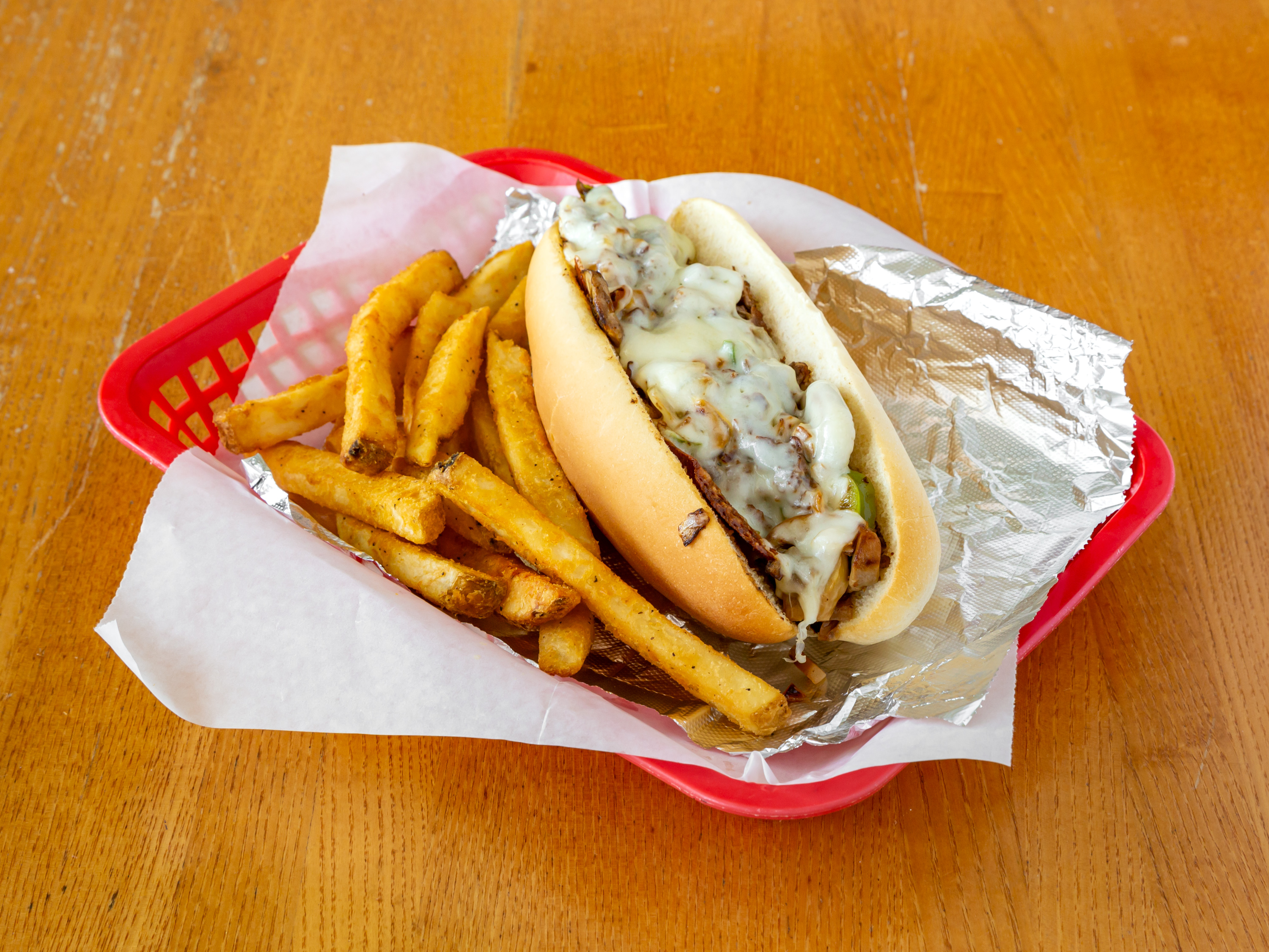Order Philly Steak & Cheese Sub food online from Joshua's Kitchen store, Mulberry on bringmethat.com