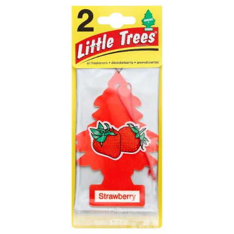 Order Little Trees Air Freshener Strawberry 2 Pack food online from 7-Eleven store, Bellflower on bringmethat.com