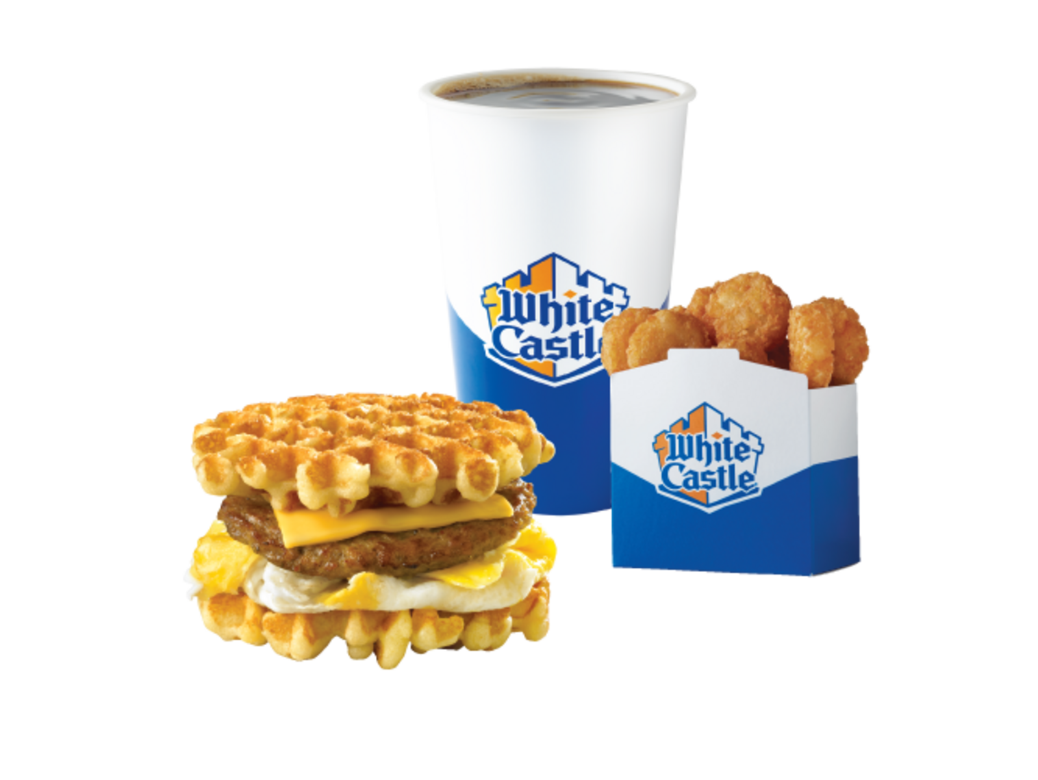 Order BELGIAN WAFFLE SLIDER COMBO CAL 730-860 food online from White Castle store, Centereach on bringmethat.com