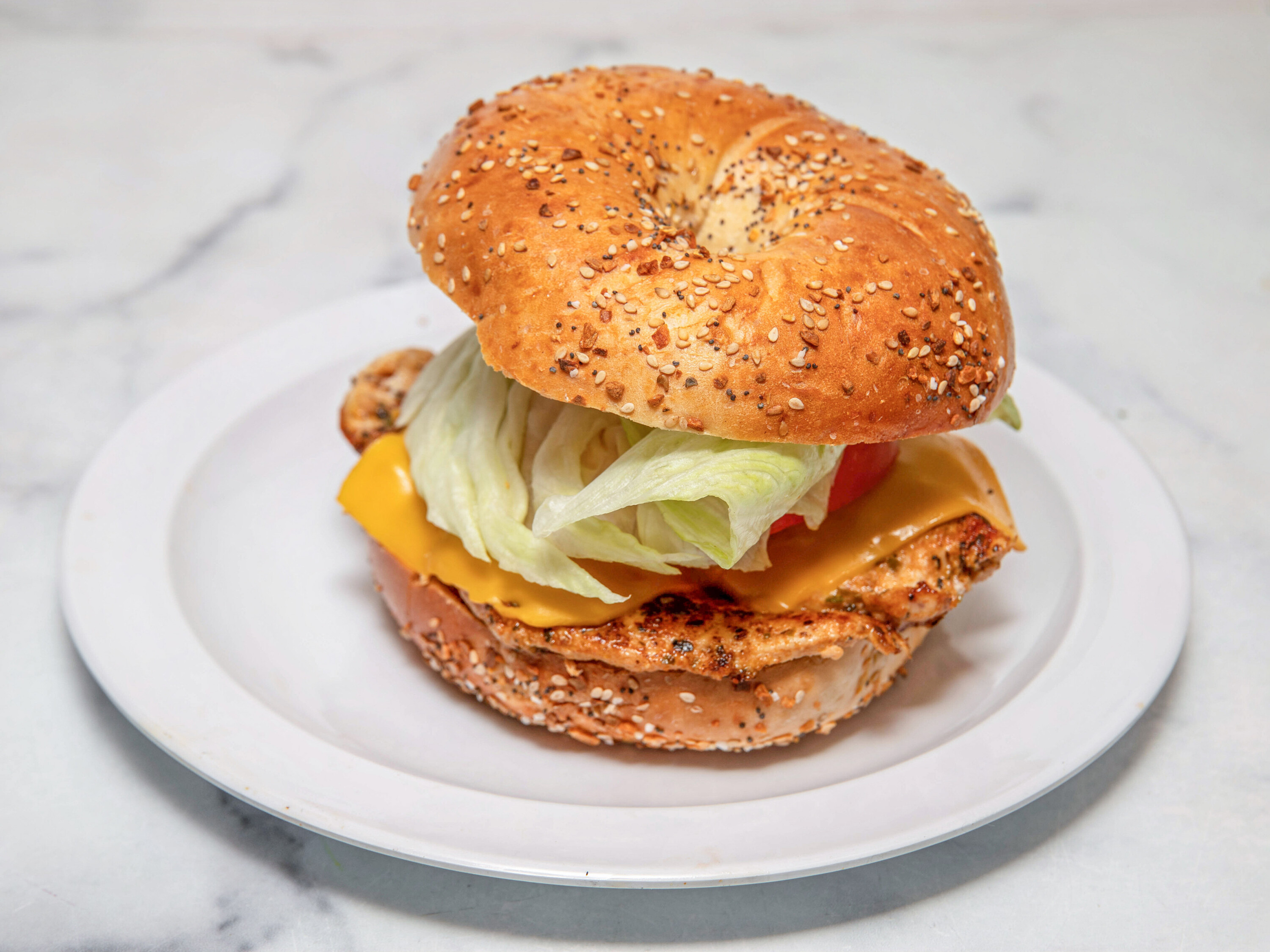 Order Bagel Sandwich food online from NYC Bagel and Coffee House store, Queens on bringmethat.com