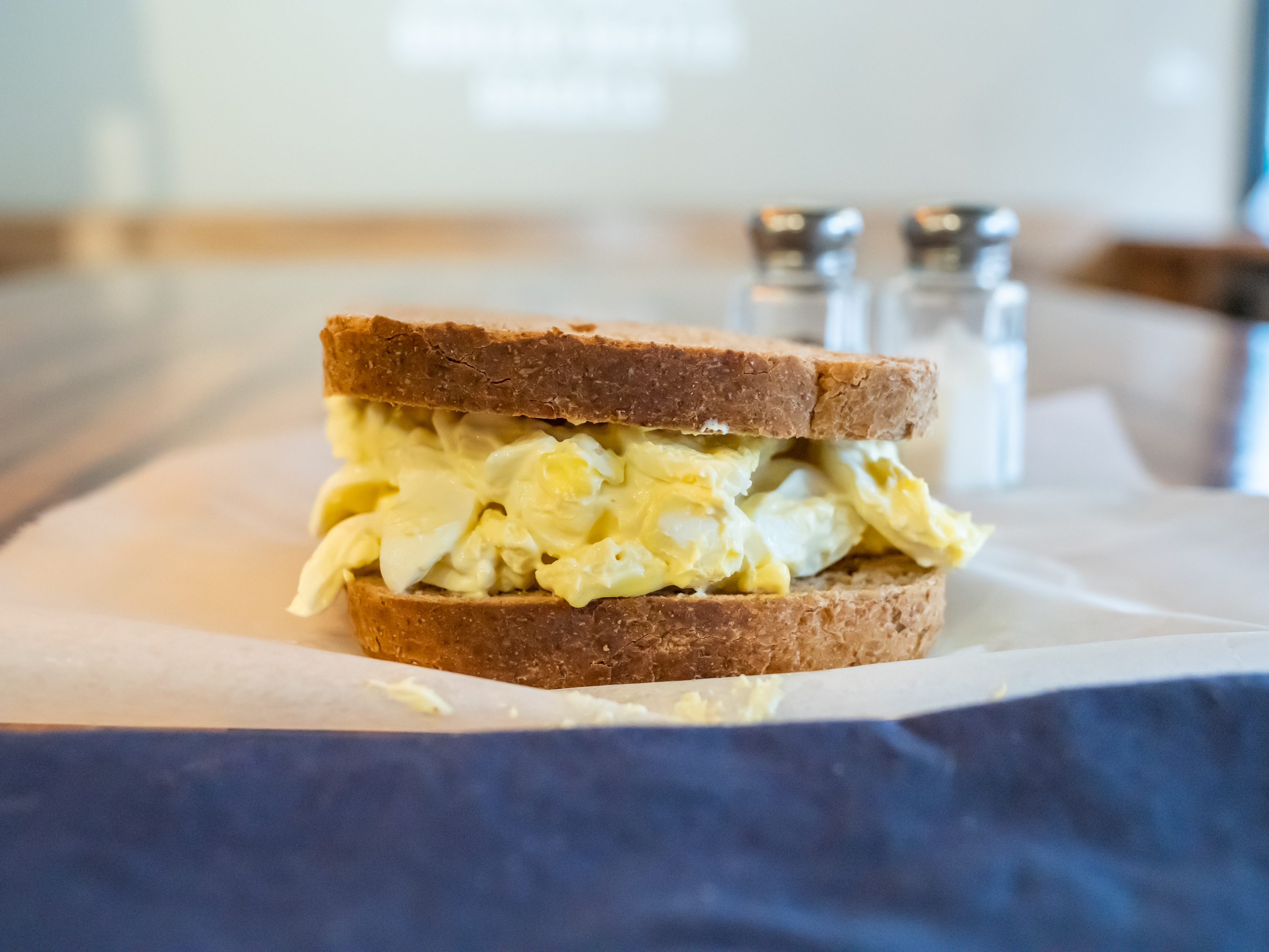 Order Egg Salad Sandwich food online from Gramercy Bagels store, New York on bringmethat.com
