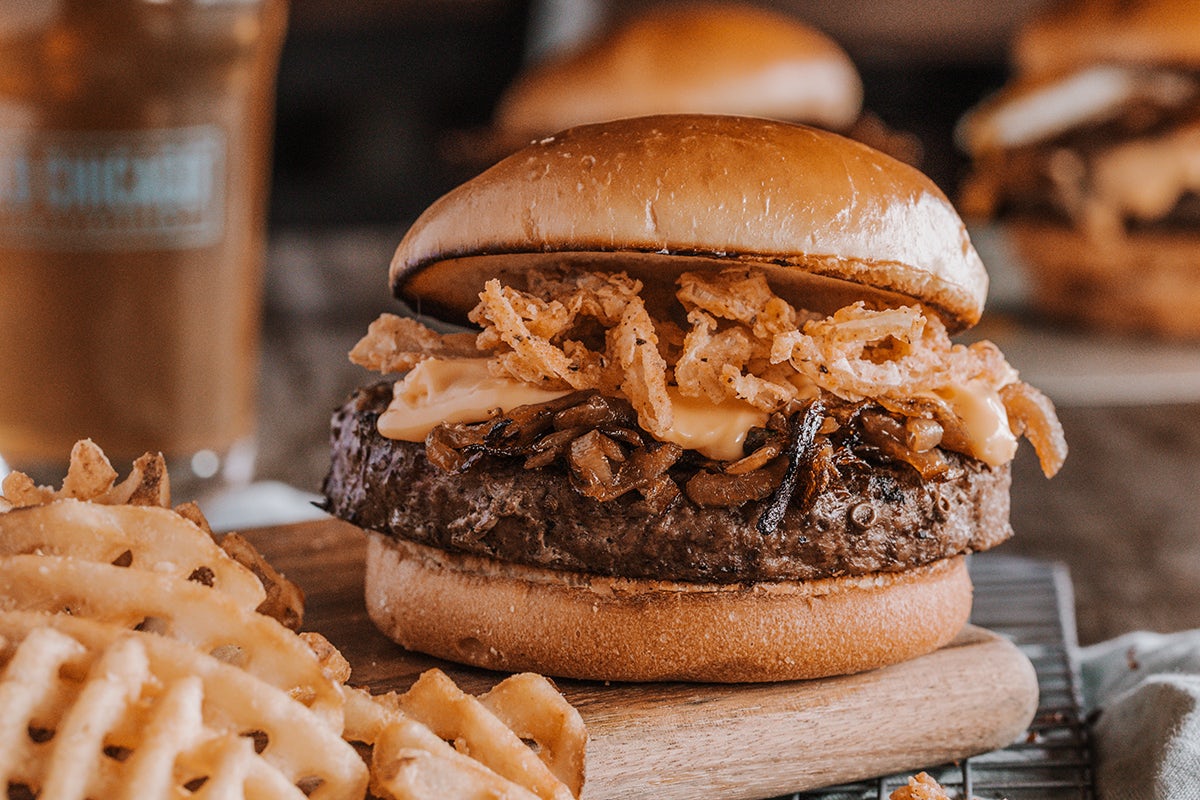 Order CRAFTED BEER BURGER* food online from Old Chicago 66 store, Lakewood on bringmethat.com